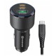 Swissten Cl Adaptér 2x USB-C PD + USB-A, 95W Černý + Kabel USB-C / USB-C, 1 m