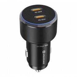 Swissten Cl Adaptér 2x USB-C PD, 50W Černý