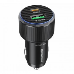 Swissten Cl Adaptér USB-C PD + USB-A, 38W Černý