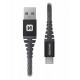 Swissten Datový kabel KEVLAR USB / USB-C 1,5 M ANTRACIT