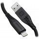 Swissten datový kabel soft silicone usb-a / lightning 0,4 m černý