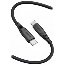 Swissten datový kabel soft silicone usb-c / usb-c 0,4 m černý