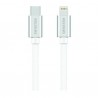 Swissten Datový Kabel Textile USB-C / Lightning 1,2 M Stříbrný