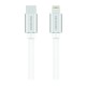 Swissten Datový Kabel Textile USB-C / Lightning Mfi 1,2 M Stříbrný
