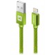 Swissten Datový Kabel Textile Usb / Lightning 1,2 M Zelený