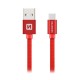 Swissten Datový Kabel Textile Usb / Usb-C 2,0 M Červený