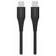 Swissten datový kabel tpe usb-c/usb-c power delivery 5a (100w) 2,5 m černý