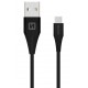 Swissten Datový Kabel Usb / Usb-C Černý 1,5M (9Mm)