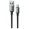 Swissten datový kabeltextile ii usb / lightning 1,5 m černý