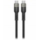 Swissten datový video kabel USB 4.0, USB-C, 240w, 8k@60hz, 40 gb/s, TB3 & TB4, 0,5 m černý