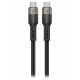 Swissten datový video kabel USB 4.0, USB-C, 240w, 8k@60hz, 40 gb/s, TB3 & TB4, 1,5 m černý