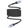 Swissten magnetický datový kabel samonavíjecí usb-c / usb-c 1 m