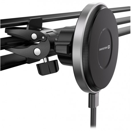 Swissten magnetický držák do ventilace auta airhold s bezdrátovým nabíjením 15w / 7,5w (kompatibilní s magsafe)