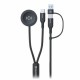 Swissten Magnetický Kabel 2v1 Pro Samsung Galaxy Watch A USB-C, USB-C (USB-A) 1.2 M Černý