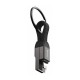 Swissten magnetický keychain kabel usb-a  / lightning 9,7 cm