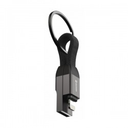 Swissten magnetický keychain kabel usb-a  / lightning 9,7 cm