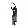 Swissten magnetický keychain kabel usb-a  / lightning 9,7 cm