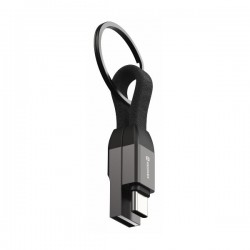 Swissten magnetický keychain kabel usb-a / usb-c 9,7 cm