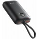 Swissten Power bank VOLTBOX 35W 10000 mAh s integrovanými kabely - USB-C, A, Lightning / černá