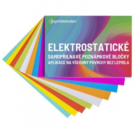 SYMBIO elektrostatické poznámkové bločky Symbionotes/ 70x100 mm/ MIX 7 barev/ 100 pack