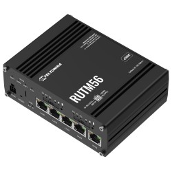 Teltonika RUTM56 průmyslový router, dual modem, 5G, 4G, 5x Gbit RJ45, WiFi 5