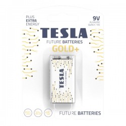 TESLA GOLD+ alkalická baterie 9V (6LR61, blister) 1 ks