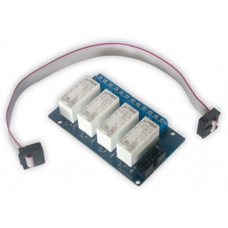 TINYCONTROL 4x relé 250VAC/16A, rozšiřující deska pro LAN ovladač LK3 a LK4