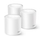 TP-Link Deco X10(3-pack) AX1500 Whole Home Mesh Wi-Fi 6 System, 300 Mbps 2.4GHz + 1201 Mbps 5GHz, 2x GLAN