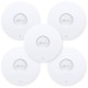 TP-Link EAP613(5-pack) stropní AP WiFi 6, 1x GLan, 2,4 a 5 GHz, AX1800, bez PoE adaptéru, Omada SDN