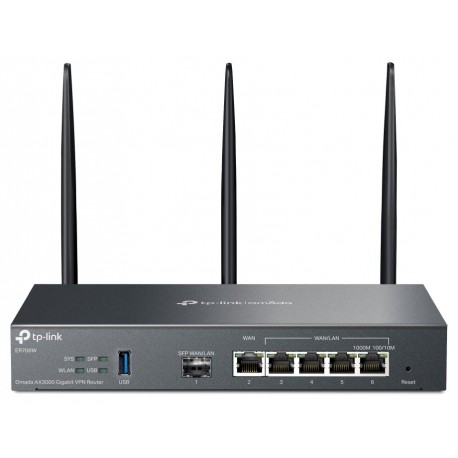 TP-Link ER706W VPN Router WiFi 6, 1x GWAN + 4x GWAN/LAN + 1x GWAN/LAN SFP, USB,  Omada SDN