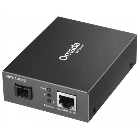 TP-Link MC211CS-20 WDM Media Konvertor 1x 10/100/1000 Mbps RJ45, 1x 1000Mbps SC port, 20 km