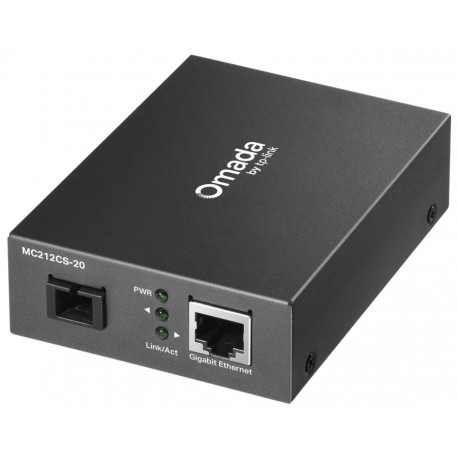 TP-Link MC212CS-20 WDM Media Konvertor 1x 10/100/1000 Mbps RJ45, 1x 1000Mbps SC port, 20 km