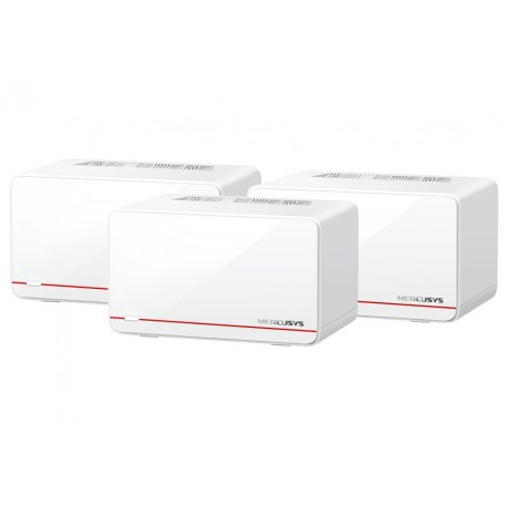 TP-Link Mercusys Halo H37BE(3-pack) WiFi systém, WiFi 7, BE6500, 2x 2,5GWAN/LAN, 1x GWAN/GLAN, 3ks v balení