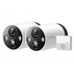 TP-Link Tapo C420S2 - venkovní Wire-Free 4Mpx Security kamera, Full-Color, mikrofon, IR15m,  2x Tapo C420 + 1 H200