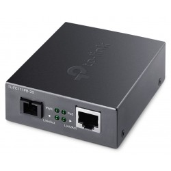 TP-Link TL-FC111PB-20 SC WDM Bi-Directional Fiber Konvertor 10/100 Mbps RJ45 to 100 Mbps Single-mode / 1-Port PoE