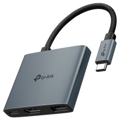 TP-Link UH3020C Dokovací stanice 1x USB-C na 3 porty s HDMI 4K při 60Hz, 100W PD, 1× USB-A