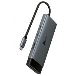 TP-Link UH7020C USB-C Hub na 1x USB-C, 1x HDMI 4K při 60Hz, 1x USB-C 100W PD, 2× USB-A, SD