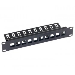 Triton 10' modulární patch panel 1U  pro max. 10ks keystone,otvor 14,8x17,5mm