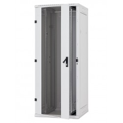 Triton 19" rozvaděč stojanový 42U/600x600, typ RT, nosnost 1200kg, skleněné dveře, RAL7035, šedý
