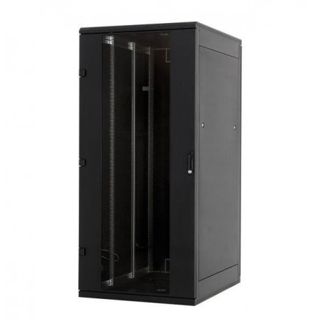 Triton 19" rozvaděč stojanový 45U/800x600, skleněné dveře, černý