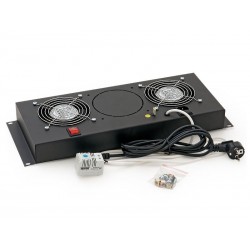 Triton 19" Vent. jednotka 220V/30W 4U 2xFAN+Term vertikální