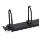 Triton 19" vyvaz. panel 1U plastový 5 x úchytka BK
