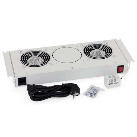 Triton 19“ ventilační jednotka pro nástěnné rozvaděče, 1ventilátor, bimetalový termostat
