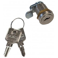 Triton Kulatý zámek BURG do plastové otočné kliky TRITON + 2x univerzální klíč