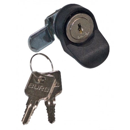 Triton Zámek pro nástěnný rozvaděč Kulatý zámek BURG do celoskleněných dveří nástěnných rozvaděčů + 2x univerzální klíč