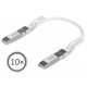 Ubiquiti DAC patch 25G - DAC kabel, SFP28, SFP+, SFP, rychlost 25/10/1 Gbit, bílý, délka 0,15m, sada 10ks