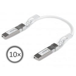 Ubiquiti DAC patch 25G - DAC kabel, SFP28, SFP+, SFP, rychlost 25/10/1 Gbit, bílý, délka 0,15m, sada 10ks