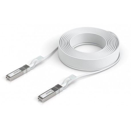 Ubiquiti DAC patch 25G - DAC kabel, SFP28, SFP+, SFP, rychlost 25/10/1 Gbit, bílý, délka 30m