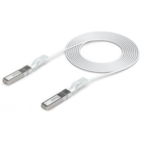 Ubiquiti DAC patch 25G - DAC kabel, SFP28, SFP+, SFP, rychlost 25/10/1 Gbit, bílý, délka 3m