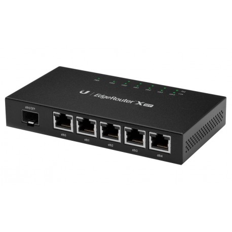 Ubiquiti EdgeRouter X SFP - 5x GbE port, 1x SFP port, 5x PoE 24V (PoE budget 50W)